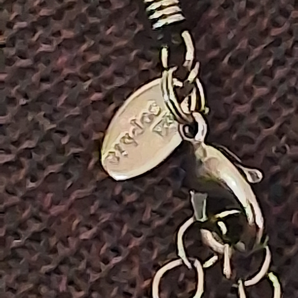 Lia Sophia Blue and Green Pendant Necklace On Black Cord - Picture 6 of 11